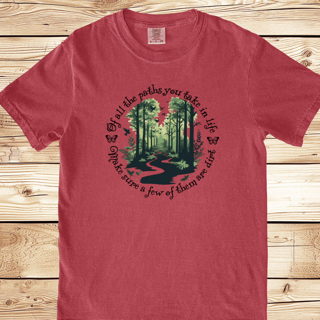 Scenic Dirt Path Relaxed Fit Tee - Ramblin Road