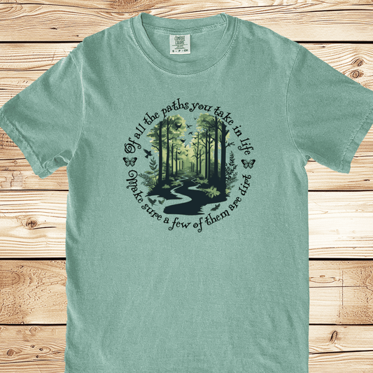 Scenic Dirt Path Relaxed Fit Tee - Ramblin Road