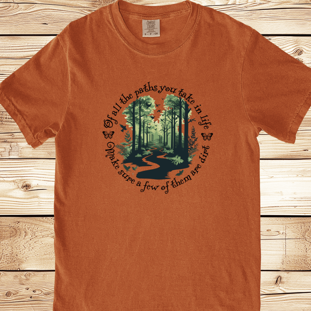 Scenic Dirt Path Relaxed Fit Tee - Ramblin Road