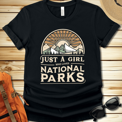 Just A Girl National Parks Tshirts