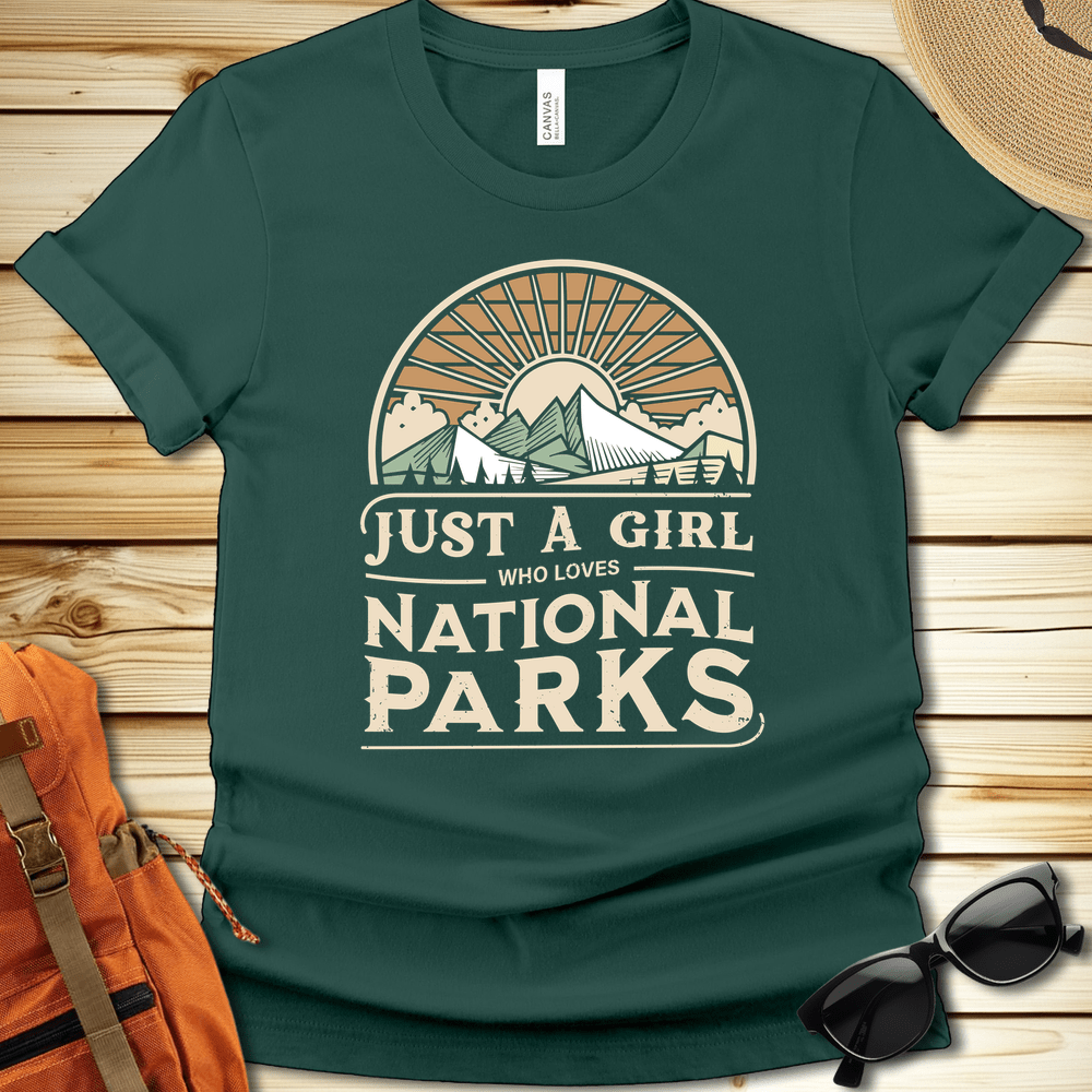 Just A Girl National Parks Tshirts