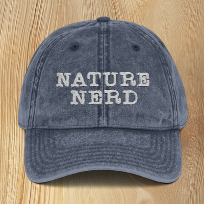 Nature Nerd Vintage Embroidered Baseball Cap
