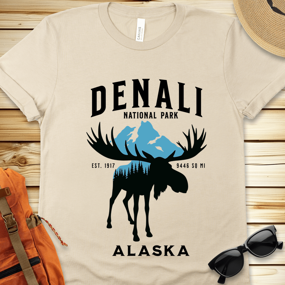 Denali National Park Moose Tshirt