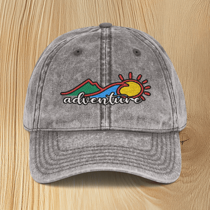 Adventure Vintage Embroidered Baseball Cap