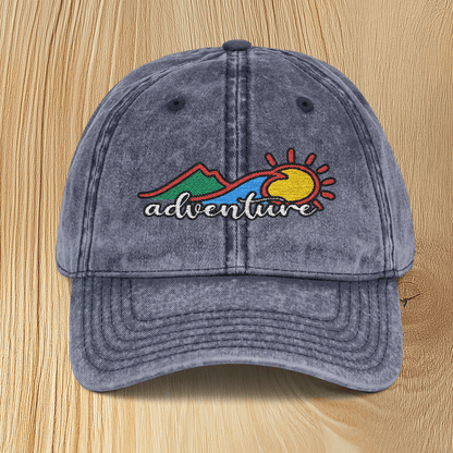 Adventure Vintage Embroidered Baseball Cap