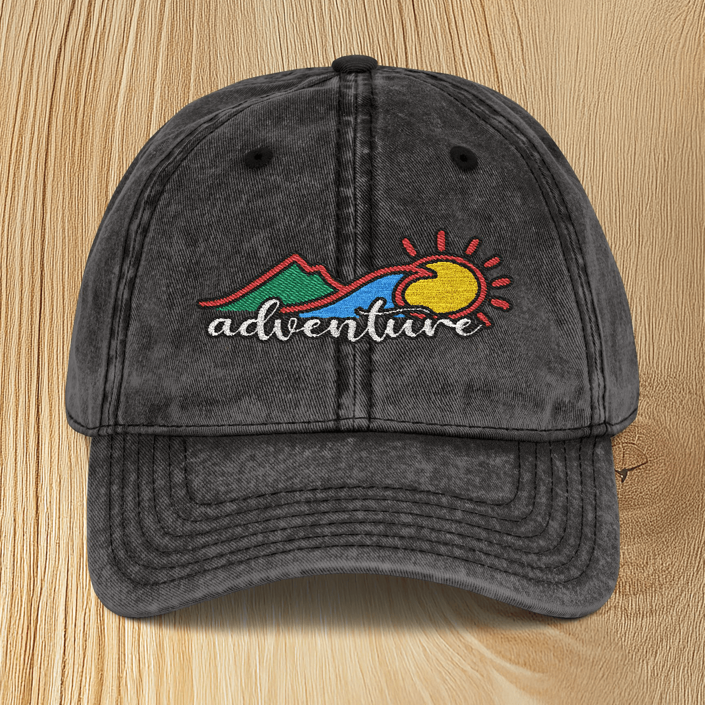 Adventure Vintage Embroidered Baseball Cap