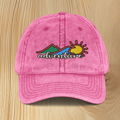 Adventure Vintage Embroidered Baseball Cap