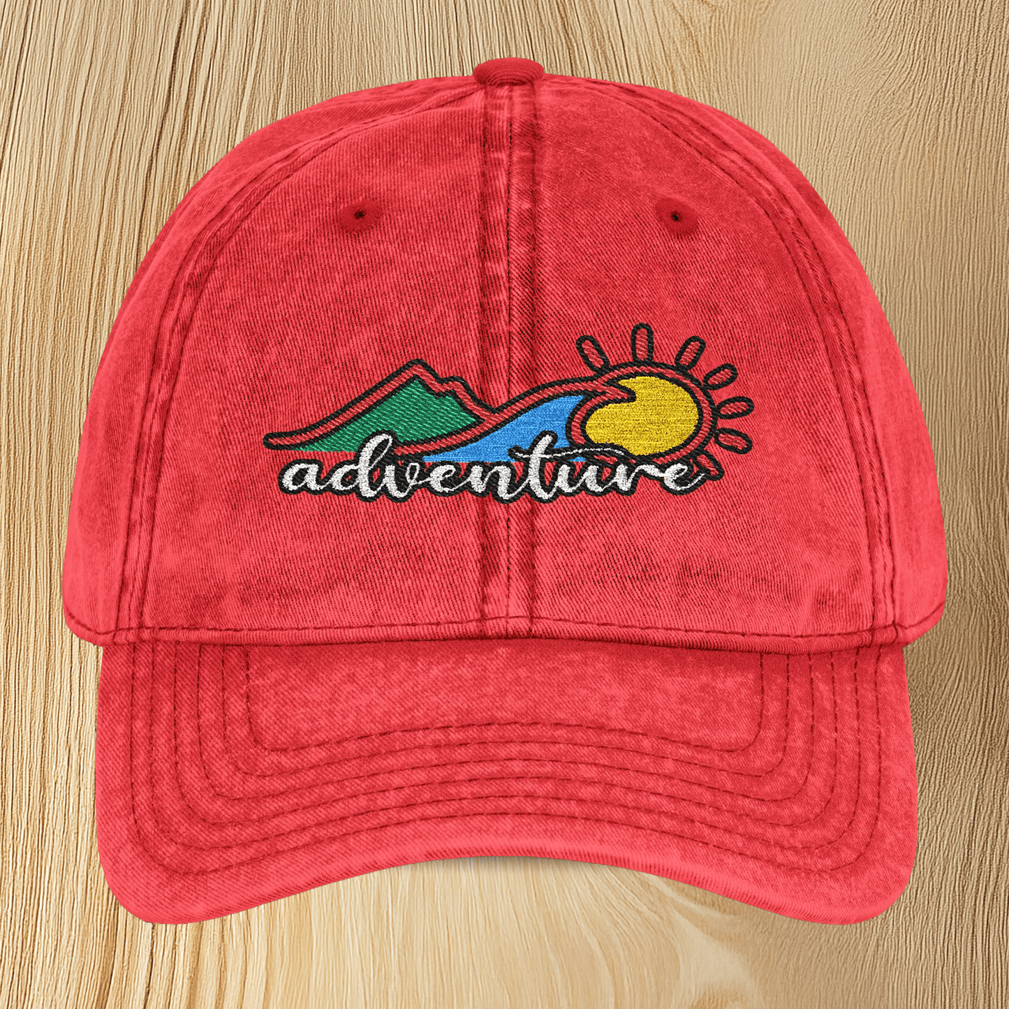 Adventure Vintage Embroidered Baseball Cap