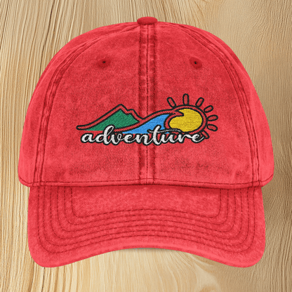 Adventure Vintage Embroidered Baseball Cap