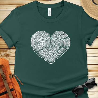 Tree Trunk Heart Tshirt