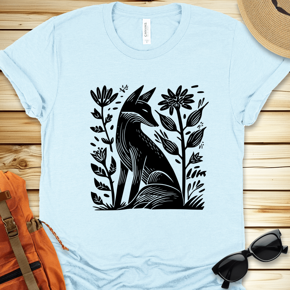 Fox And Flowers Tshirt