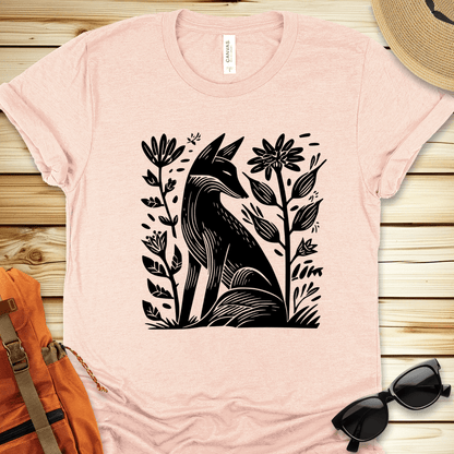 Fox And Flowers Tshirt