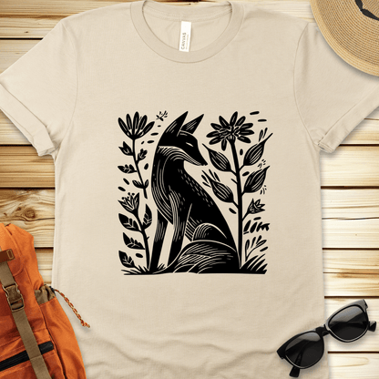 Fox And Flowers Tshirt