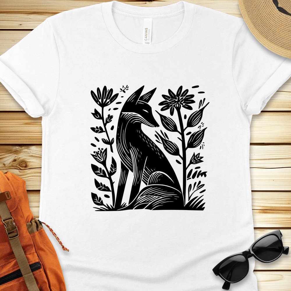 Fox And Flowers Tshirt