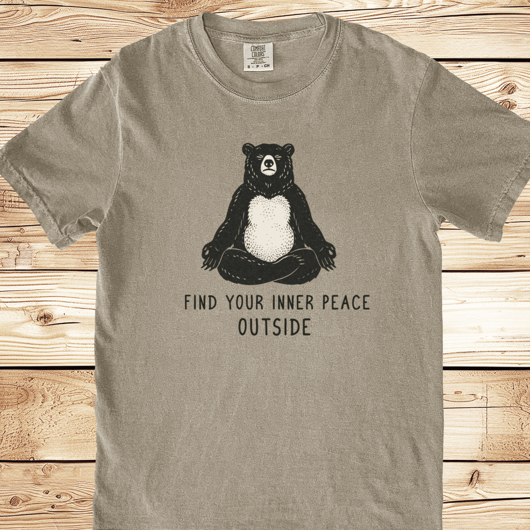 Inner Peace Bear Relaxed Fit Tee - Ramblin Road