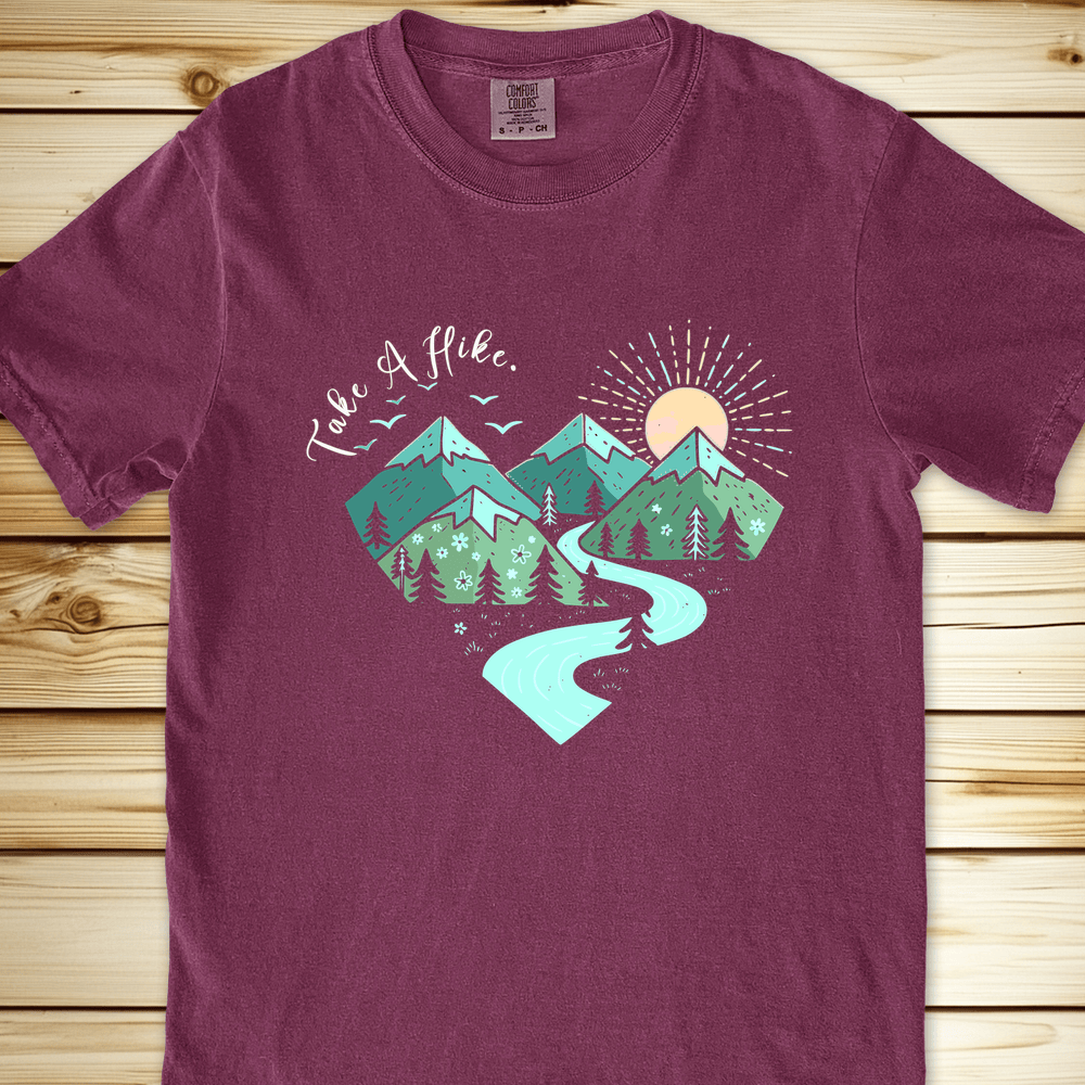 Take A Hike Graphic Heart Relaxed Fit Tee