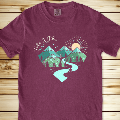 Take A Hike Graphic Heart Relaxed Fit Tee