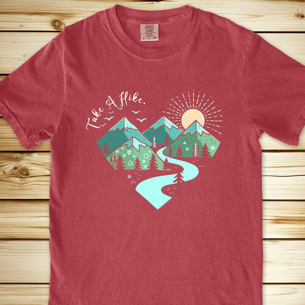 Take A Hike Graphic Heart Relaxed Fit Tee