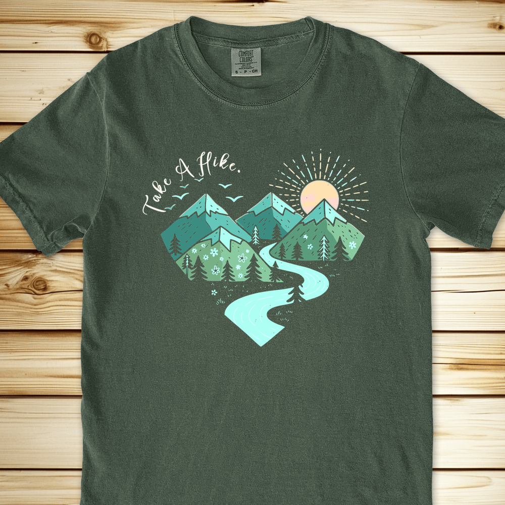 Take A Hike Graphic Heart Relaxed Fit Tee