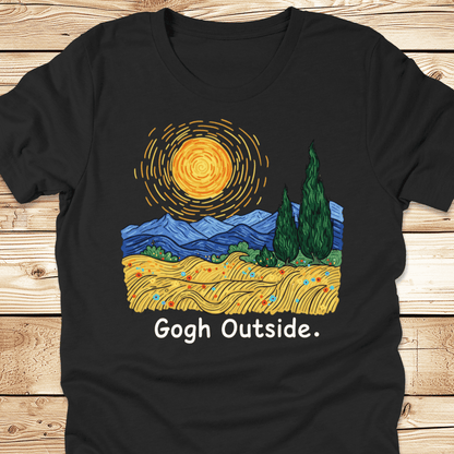 Gogh Outside Wheatfield Tshirt - Ramblin Road