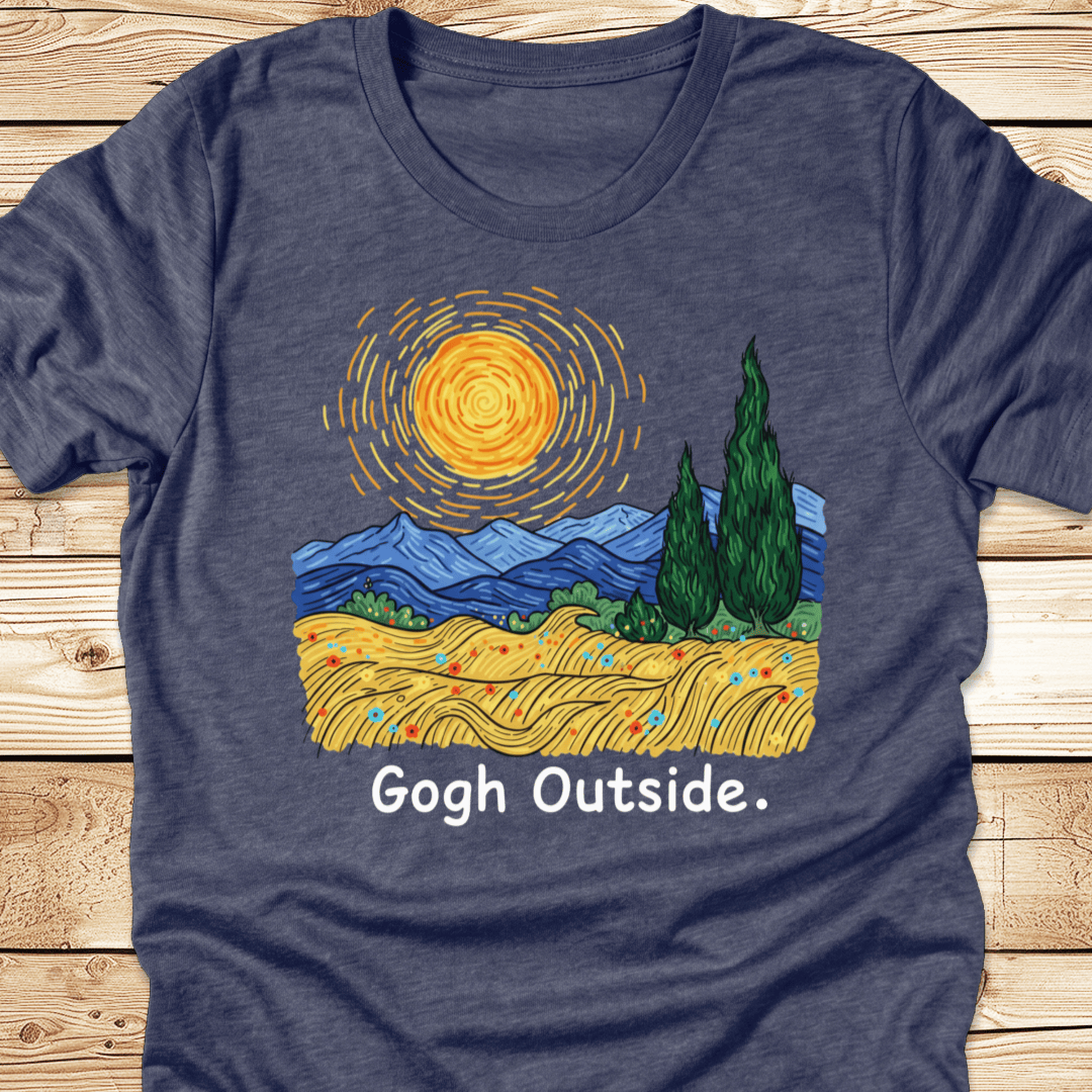 Gogh Outside Wheatfield Tshirt - Ramblin Road