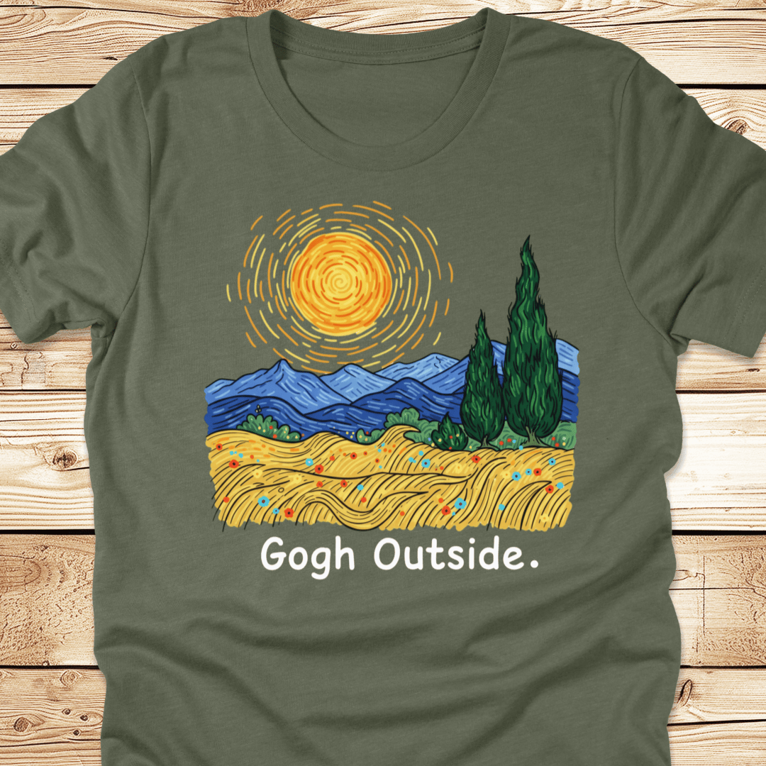Gogh Outside Wheatfield Tshirt - Ramblin Road