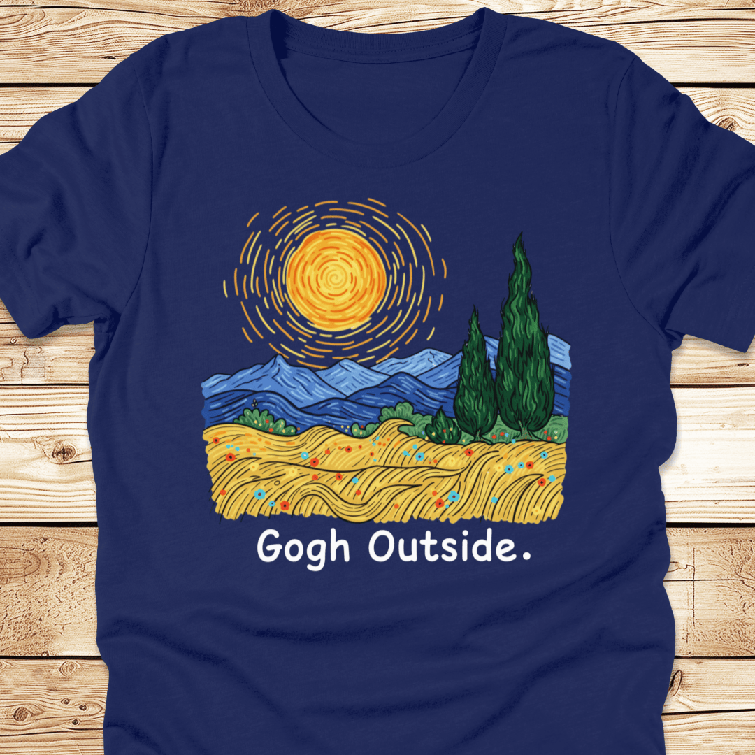 Gogh Outside Wheatfield Tshirt - Ramblin Road