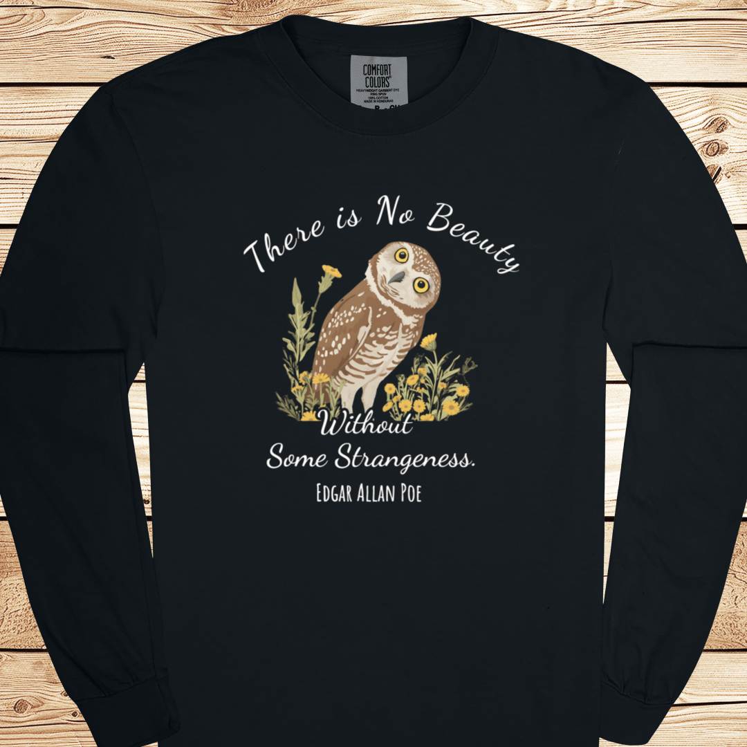 There is No Beauty Poe Quote Long Sleeve Tshirt - Ramblin Road