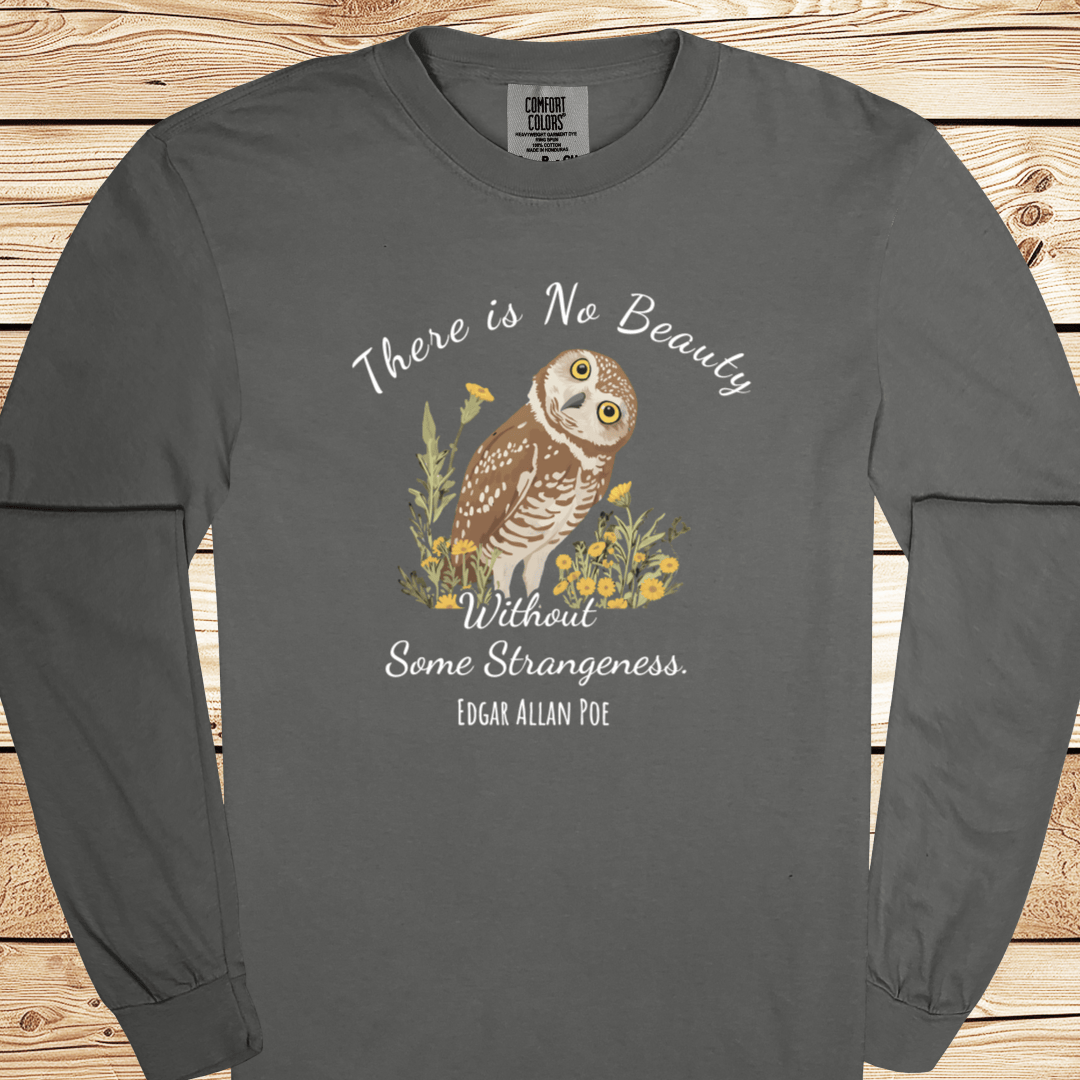There is No Beauty Poe Quote Long Sleeve Tshirt - Ramblin Road