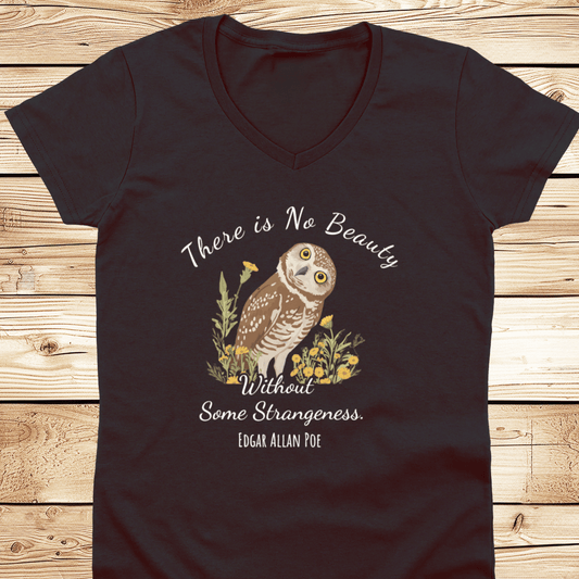 There is No Beauty Poe Quote V-Neck - Ramblin Road
