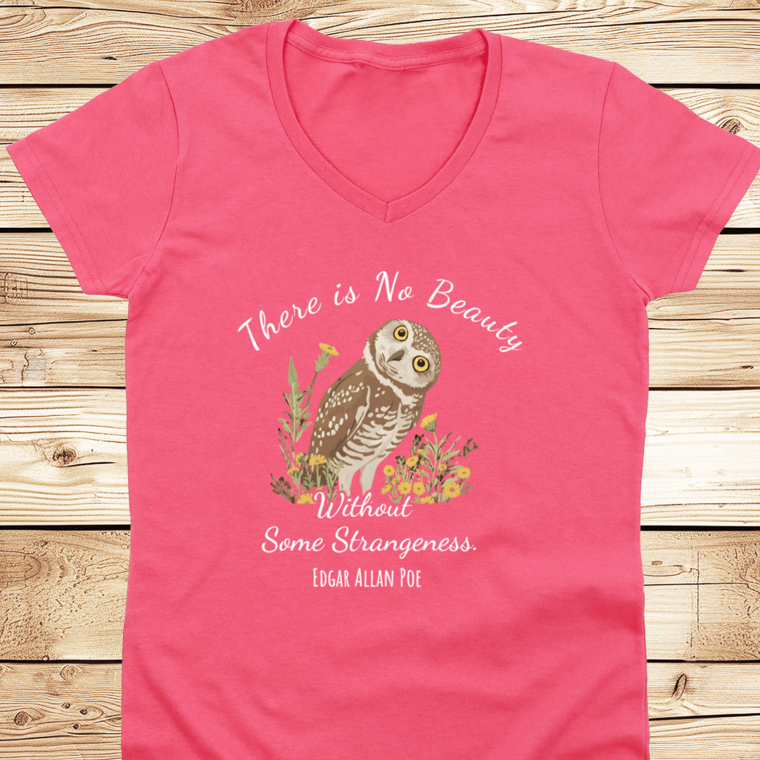 There is No Beauty Poe Quote V-Neck - Ramblin Road