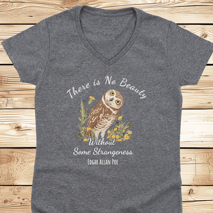 There is No Beauty Poe Quote V-Neck - Ramblin Road