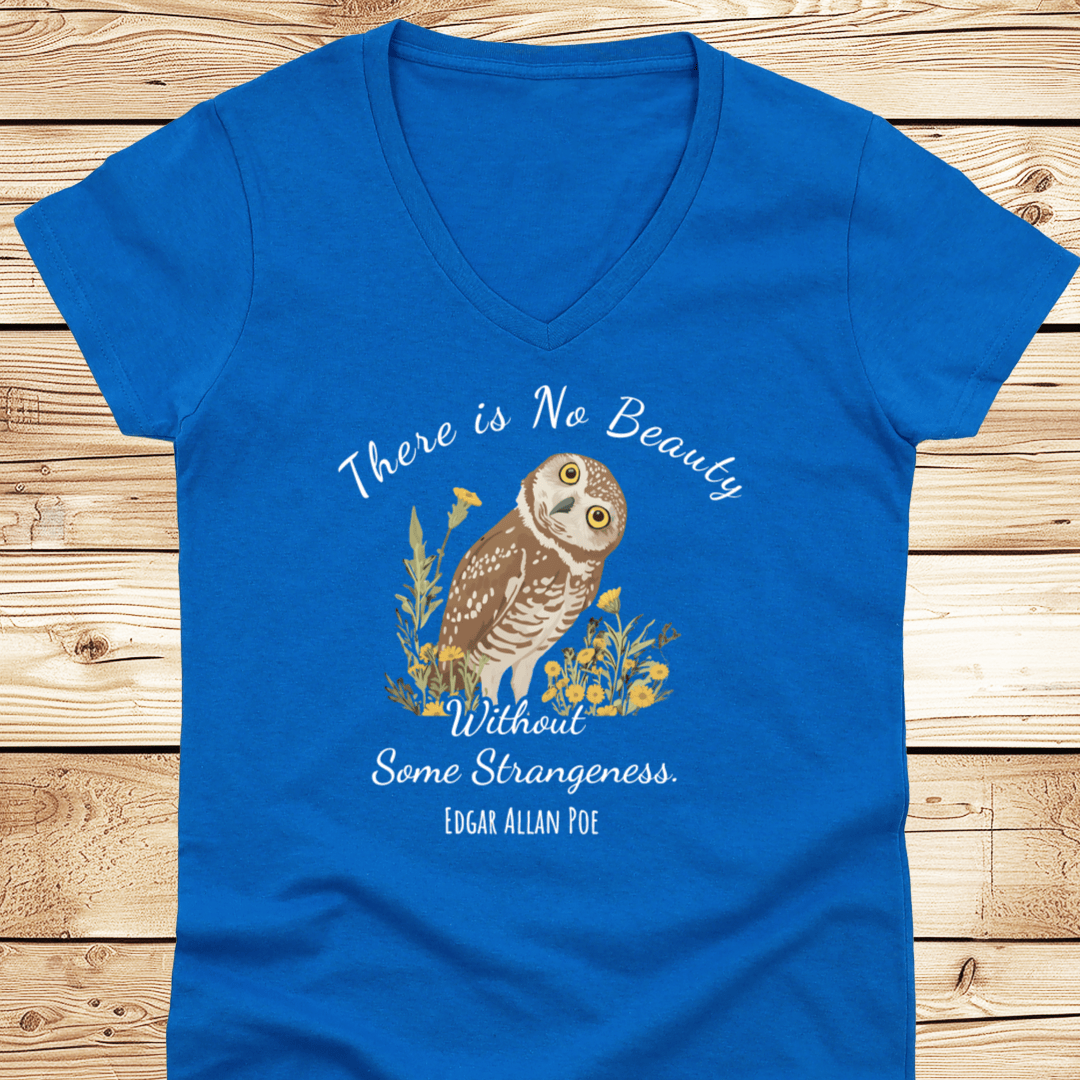 There is No Beauty Poe Quote V-Neck - Ramblin Road