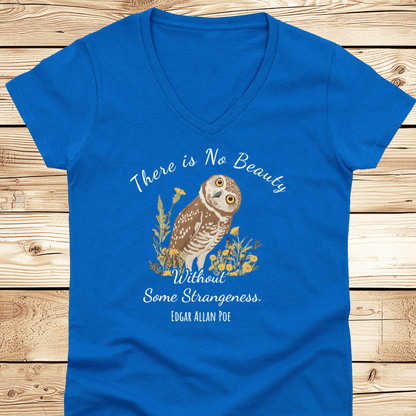 There is No Beauty Poe Quote V-Neck - Ramblin Road