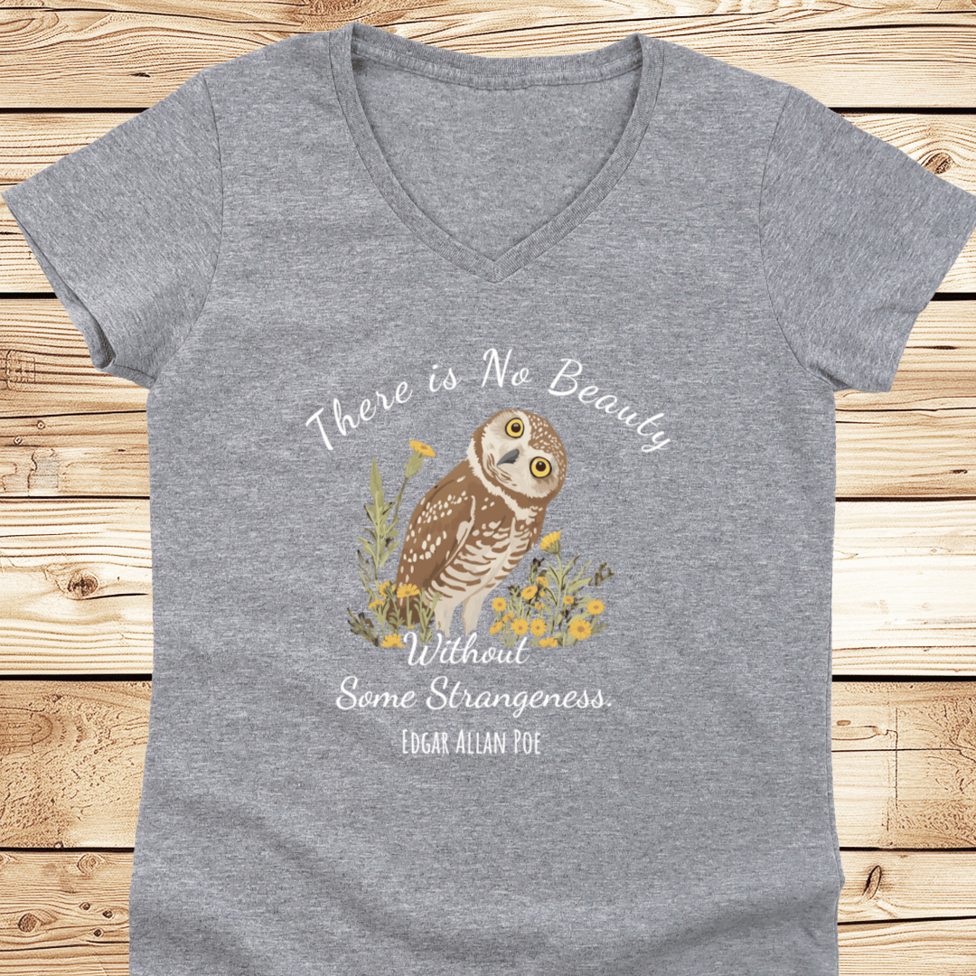There is No Beauty Poe Quote V-Neck - Ramblin Road