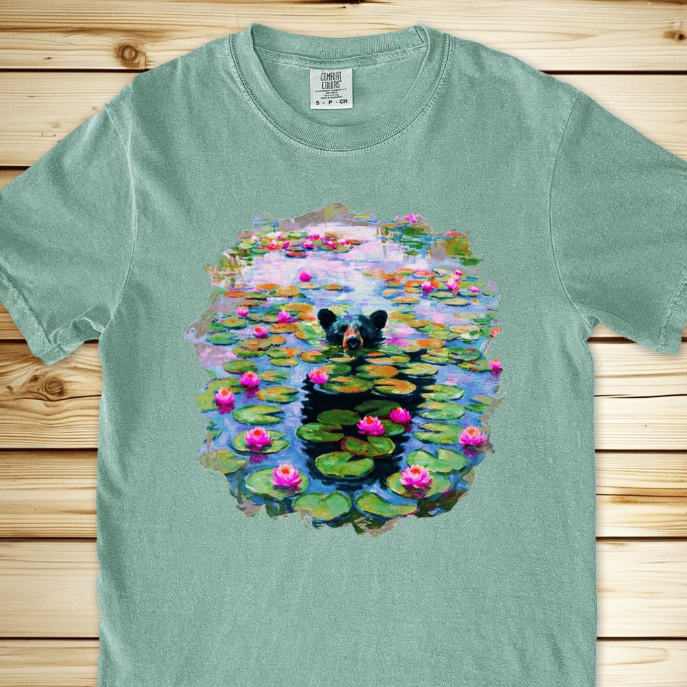 Monet Water Lillies Bear Relaxed Fit Tee