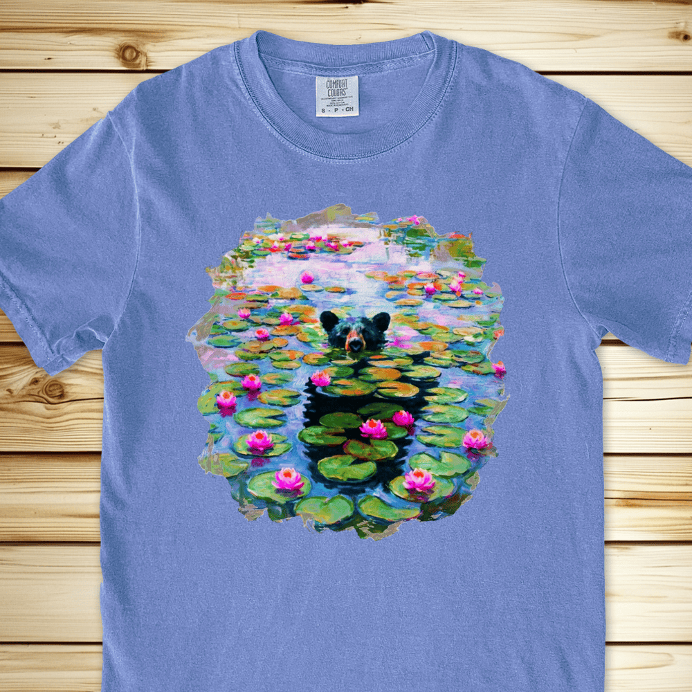 Monet Water Lillies Bear Relaxed Fit Tee