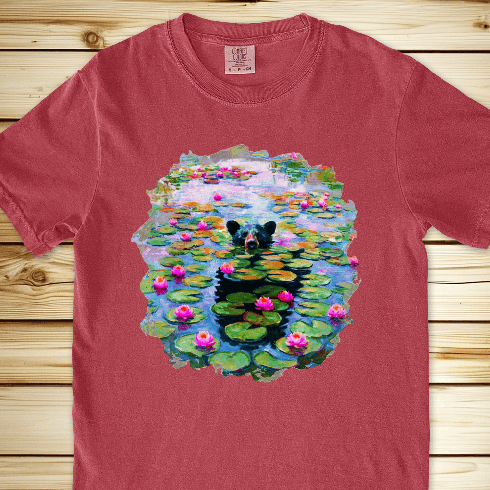 Monet Water Lillies Bear Relaxed Fit Tee