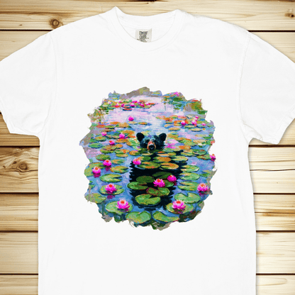 Monet Water Lillies Bear Relaxed Fit Tee