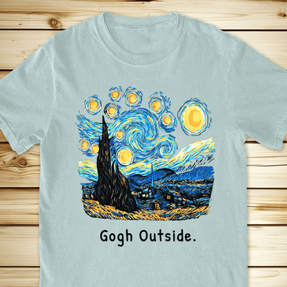 Gogh Outside Starry Night Relaxed Fit Tee - Ramblin Road