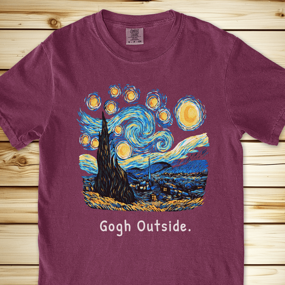 Gogh Outside Starry Night Relaxed Fit Tee