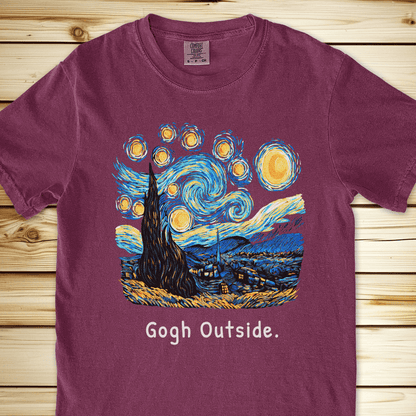 Gogh Outside Starry Night Relaxed Fit Tee