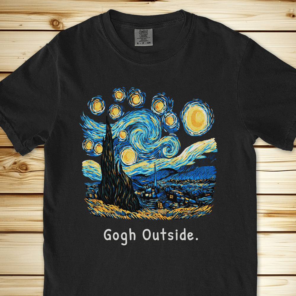 Gogh Outside Starry Night Relaxed Fit Tee