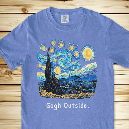 Gogh Outside Starry Night Relaxed Fit Tee
