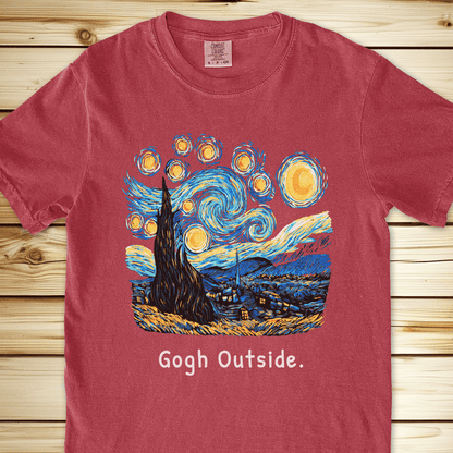 Gogh Outside Starry Night Relaxed Fit Tee