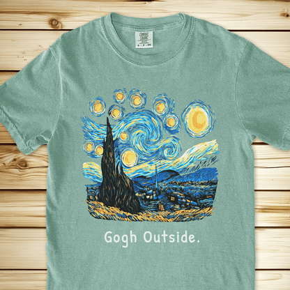 Gogh Outside Starry Night Relaxed Fit Tee