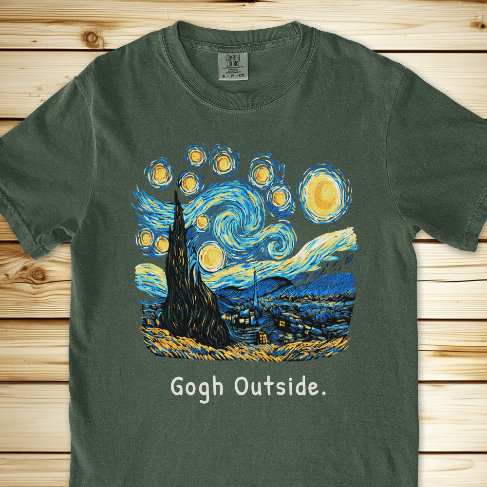 Gogh Outside Starry Night Relaxed Fit Tee