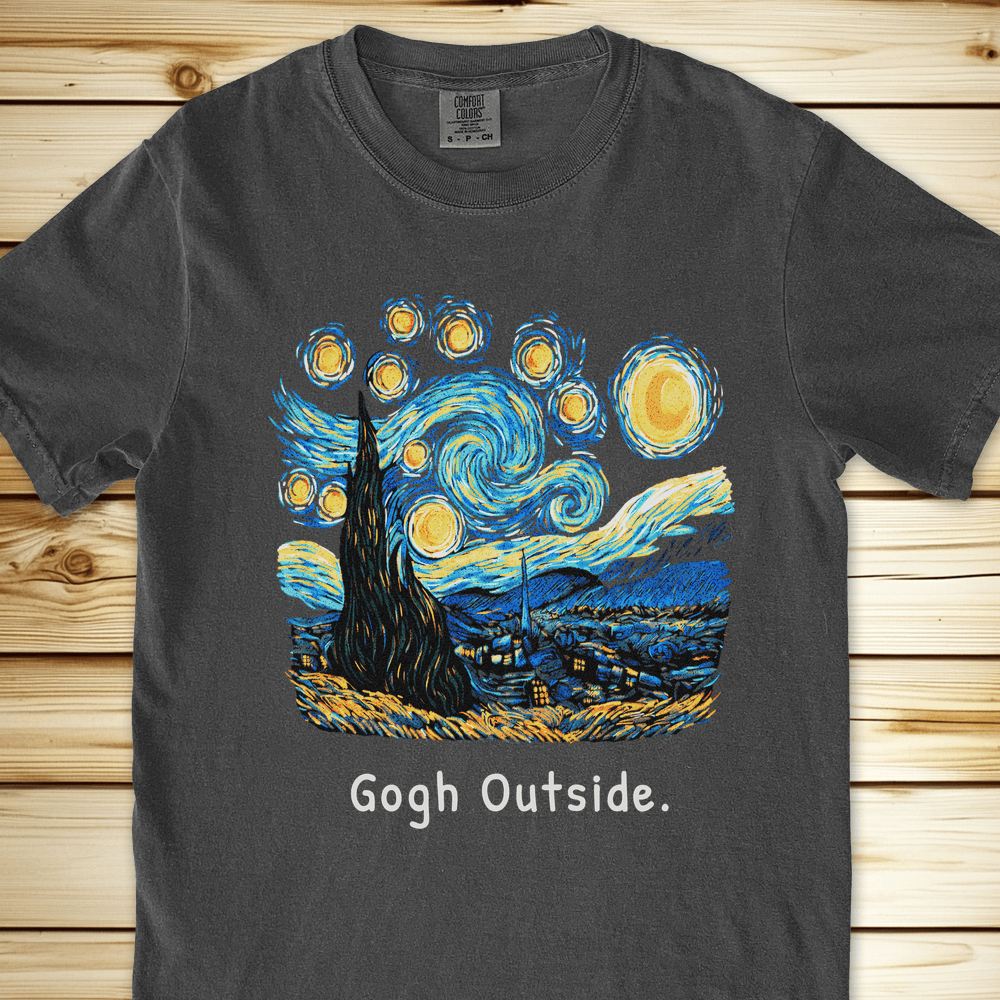 Gogh Outside Starry Night Relaxed Fit Tee