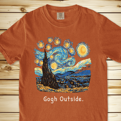 Gogh Outside Starry Night Relaxed Fit Tee