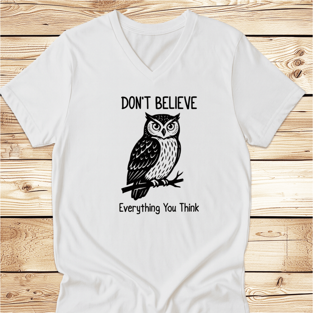 Don't Believe Everything You Think Unisex V-Neck - Ramblin Road